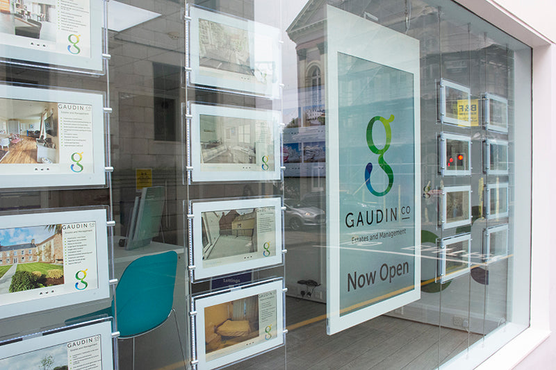 Hanging Double-Sided Window Display