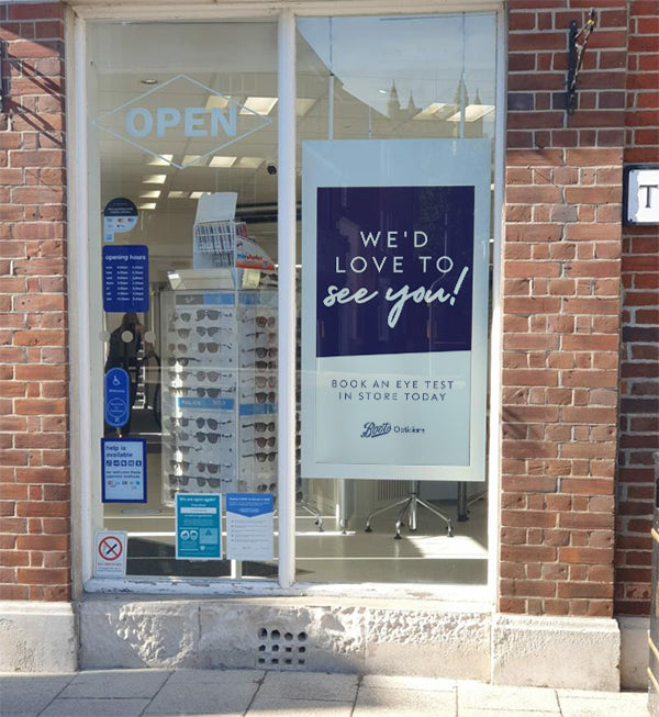 Hanging Double-Sided Window Display