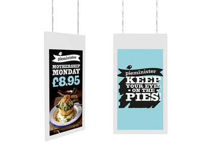 Hanging Double-Sided Window Display
