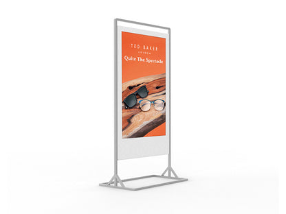 Superslim Freestanding Double-Sided Digital Poster
