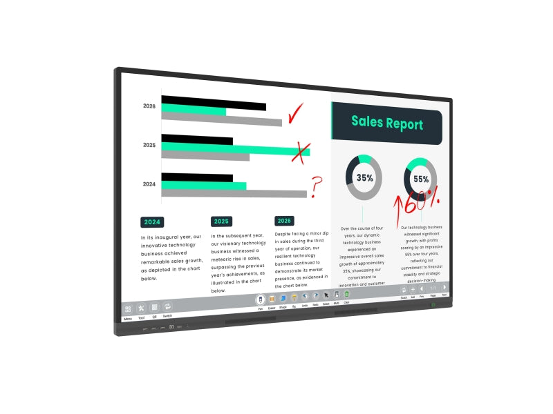 4K Interactive Touch Display with MeetingPad Software