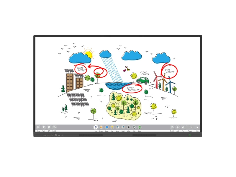 4K Interactive Touch Display with MeetingPad Software
