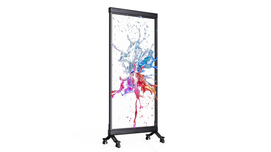 Indoor Transparent DV-LED Freestanding Totems